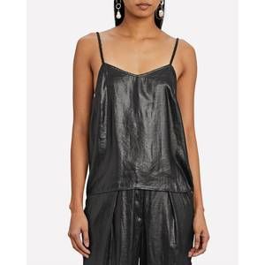 NEW THE RANGE lucid satin camisole top in black